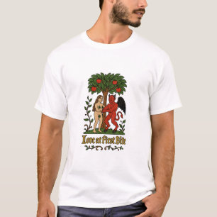 Liefde op het eerste gezicht – Middeleeuwse Duivel T-shirt