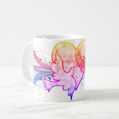 Liefde op het eerste gezicht mok Hart omgeven door (Voorkant links)