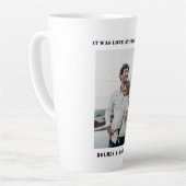 Liefde op het eerste gezicht paar Valentijnsdag Latte Mok (Linkerhoek)