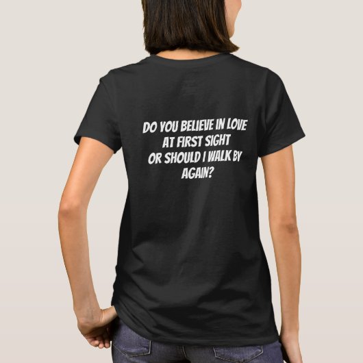liefde op het eerste gezicht t-shirt (Achterkant)