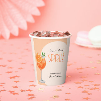 Liefde Op Het Eerste Slokje Citrus Chic SIP Perzik Papieren Bekers