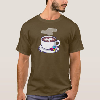Liefde op het eerste slokje - koffie t-shirt