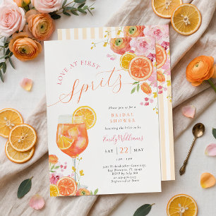 Liefde op het Eerste Spritz Bloemrijke Bruids-Show Kaart