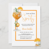 Liefde op het Eerste Spritz Bruids Bruiloftsfeestj Kaart (Voorkant)
