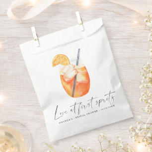 Liefde op het eerste spritz Bruids douche Bedankzakje