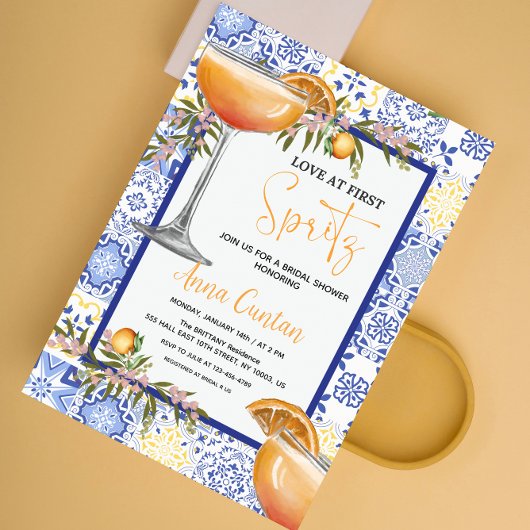 Liefde op het Eerste Spritz Bruidsborrel Mediterra Kaart