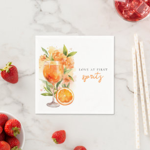 Liefde Op Het Eerste Spritz Bruidsborrel Servet