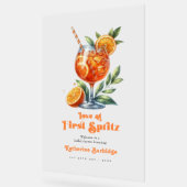 Liefde op het Eerste Spritz Bruidsborrel Welkom Acryl Bord (Hoek)