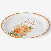 Liefde Op Het Eerste Spritz Bruidsdiner Papieren Bordje (Gekanteld)