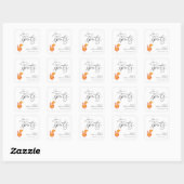 Liefde Op Het Eerste Spritz Bruidsdiner Vierkante Sticker (Vel)