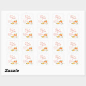 Liefde Op Het Eerste Spritz Bruidsdiner Vierkante Sticker (Vel)