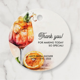 Liefde Op Het Eerste Spritz Bruidsdouche Bedankjes Labels
