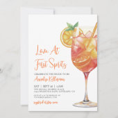Liefde Op Het Eerste Spritz Bruidsdouche Kaart (Voorkant)
