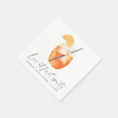 Liefde op het eerste spritz Bruidsdouche Servet (Hoek)