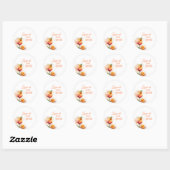 Liefde Op Het Eerste Spritz Bruidsdouche Uitnodigi Ronde Sticker (Vel)