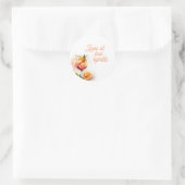 Liefde Op Het Eerste Spritz Bruidsdouche Uitnodigi Ronde Sticker (Tas)