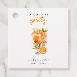 Liefde Op Het Eerste Spritz Bruidsfeest Bedankjes Labels