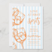 Liefde Op Het Eerste Spritz Bruidsfeest Kaart (Voorkant)