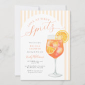Liefde Op Het Eerste Spritz Bruidsfeest Kaart (Voorkant)