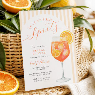 Liefde Op Het Eerste Spritz Bruidsfeest Kaart