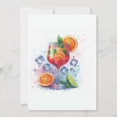 Liefde op het Eerste Spritz Bruidsfeest Kaart (Achterkant)