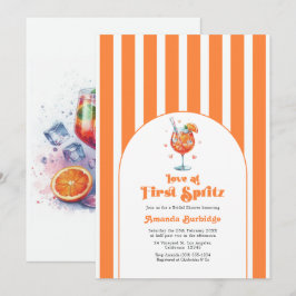 Liefde op het Eerste Spritz Bruidsfeest Kaart