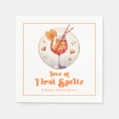 Liefde op het Eerste Spritz Bruidsfeest Servet (Voorkant)