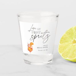 Liefde Op Het Eerste Spritz Bruidsfeest Shot Glas