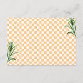 Liefde op het eerste Spritz Bruidsfeest Sinaasappe Bedankkaart (Achterkant)