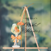 Liefde Op Het Eerste Spritz Bruidsfeest Verwelkomi Acryl Bord (Neutraal)