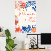 Liefde op het eerste spritz bruidsfeest welkom bor poster (Thuiskantoor)