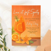 Liefde op het eerste Spritz Bruidsfeestje Kaart