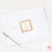 Liefde op het eerste Spritz Bruidsmeisjesfeest Ita Vierkante Sticker (Envelop)