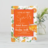 Liefde op het eerste Spritz Bruidsmeisjesfeest Uit Kaart (Staand voorkant)