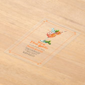 Liefde op het Eerste Spritz Bruidsuitje Acryl Uitnodigingen (Laagn)