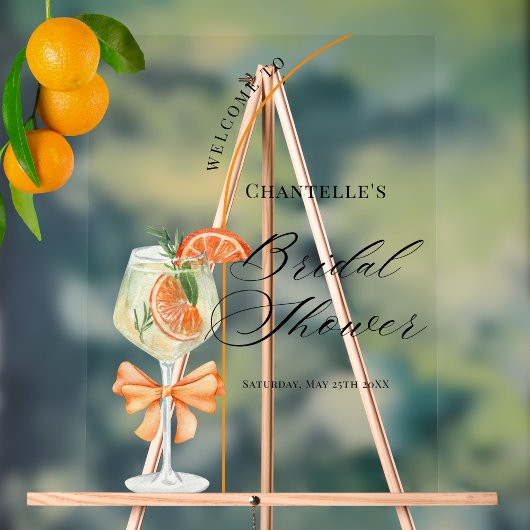 Liefde Op Het Eerste Spritz Bruidsuitnodiging Welk Acryl Bord