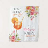 Liefde op het eerste Spritz Bruiloftsshower Achter