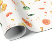 Liefde Op Het Eerste Spritz Citroen Bruiloft Apero Cadeaupapier (Rol Hoek)