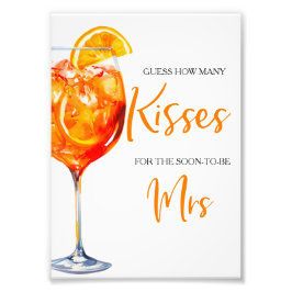 Liefde Op Het Eerste Spritz Citrus Bloemige Bruilo Foto Afdruk