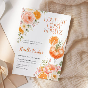 Liefde Op Het Eerste Spritz Citrus Bloemige Bruilo Kaart