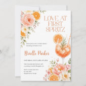 Liefde Op Het Eerste Spritz Citrus Bloemige Bruilo Kaart (Voorkant)