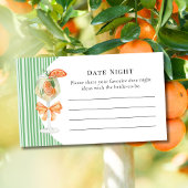 Liefde op het eerste Spritz Date Night Bruidsfeest Informatiekaartje