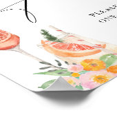 Liefde op het eerste Spritz-helder cocktailcadeaut Poster (Hoek)