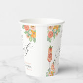 Liefde op het eerste Spritz heldere cocktail bruid Papieren Bekers (Rechts)