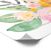 Liefde op het eerste Spritz heldere cocktail bruid Poster (Hoek)