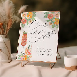 Liefde op het eerste spritz heldere cocktailkaarte poster