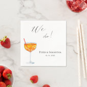 Liefde Op Het Eerste Spritz-huwelijk Servet (Insitu)