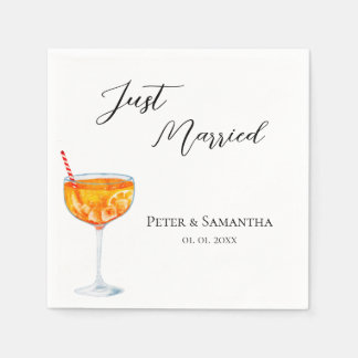 Liefde Op Het Eerste Spritz-huwelijk Servet