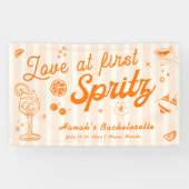 Liefde op het Eerste Spritz Jonggezellenfeest Verw Spandoek (Horizontaal)