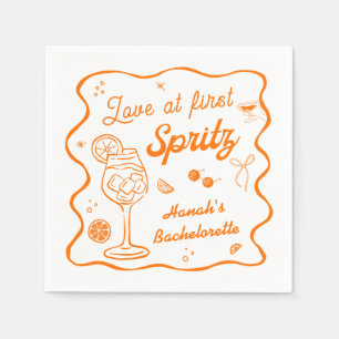 Liefde Op Het Eerste Spritz Jonggezellenfeestje Servet